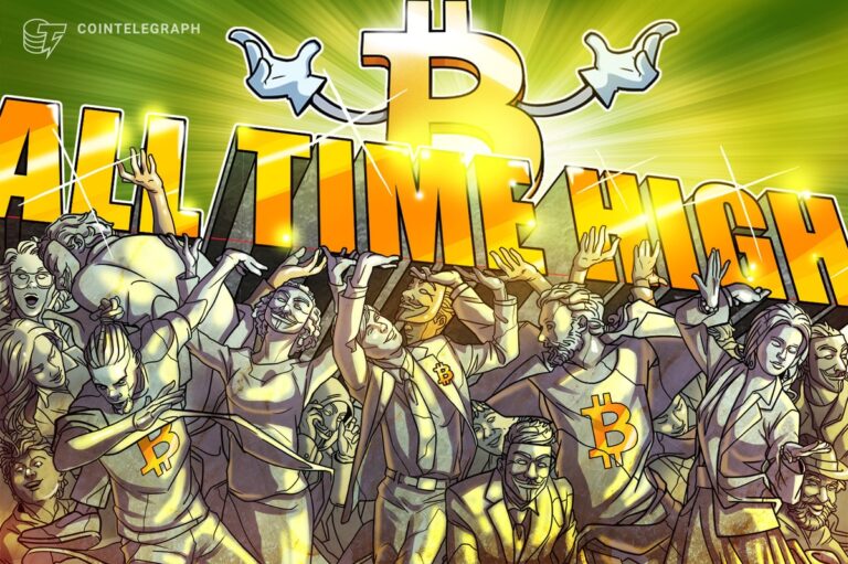 BTC Nears Record Highs as Total Market Cap Peaks at $4.21T